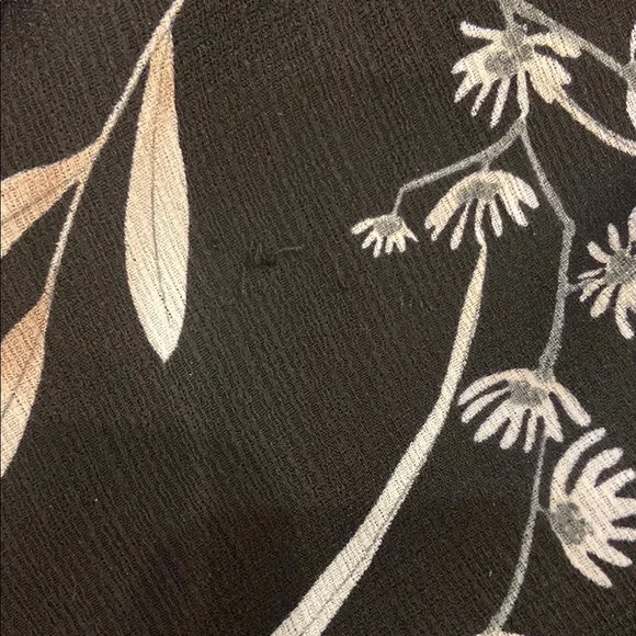 Floral Black Wrap Dress - Picture 5 of 7